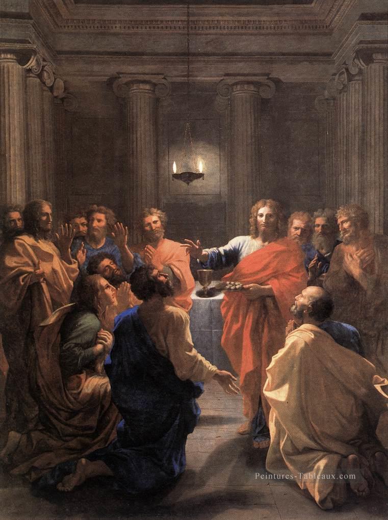 Institution de l’Eucharistie classique peintre Nicolas Poussin Peintures à l'huile
